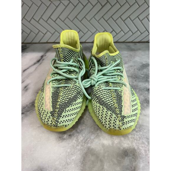 Adidas Yeezy Boost 350 V2 Yeezreel FW5191 Size 9.5 Non-Reflective Green Black main image 9